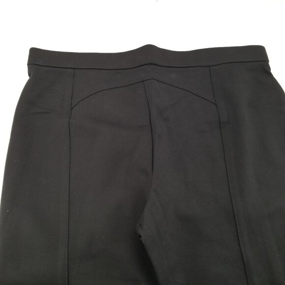 Tory Burch  Ponte Flare Black Womans Pant  Brass Button Details Sz Large - Picture 5 of 12